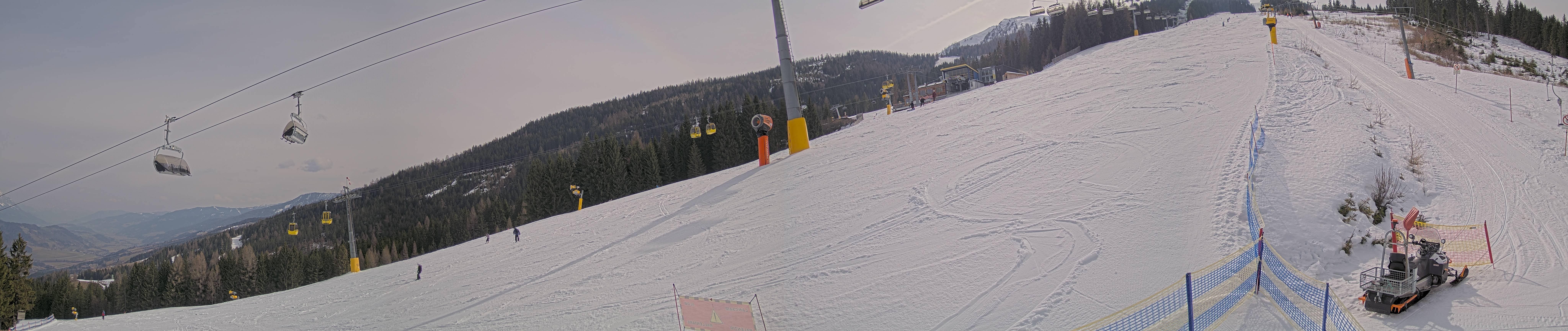 Archiv Foto Webcam Hauser Kaibling: Bergstation der 8er Gondel