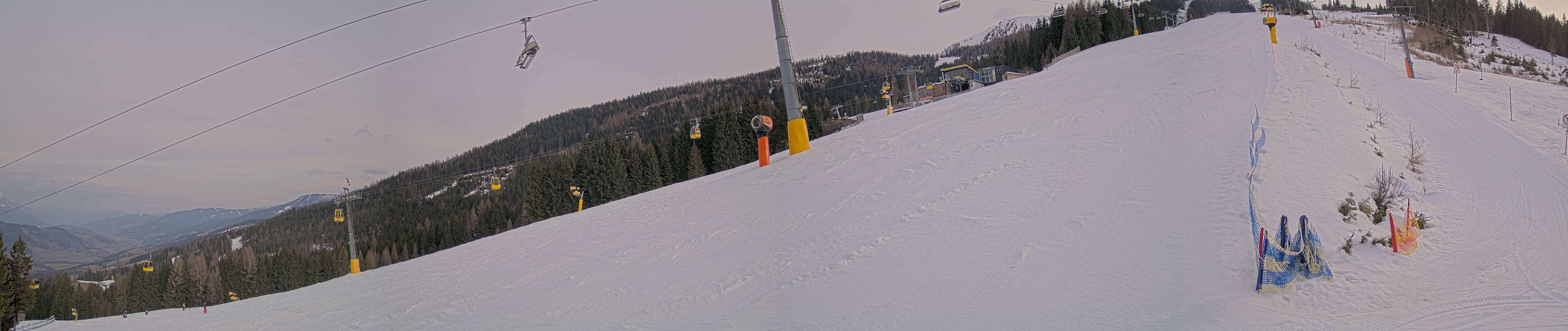 Archiv Foto Webcam Hauser Kaibling: Bergstation der 8er Gondel