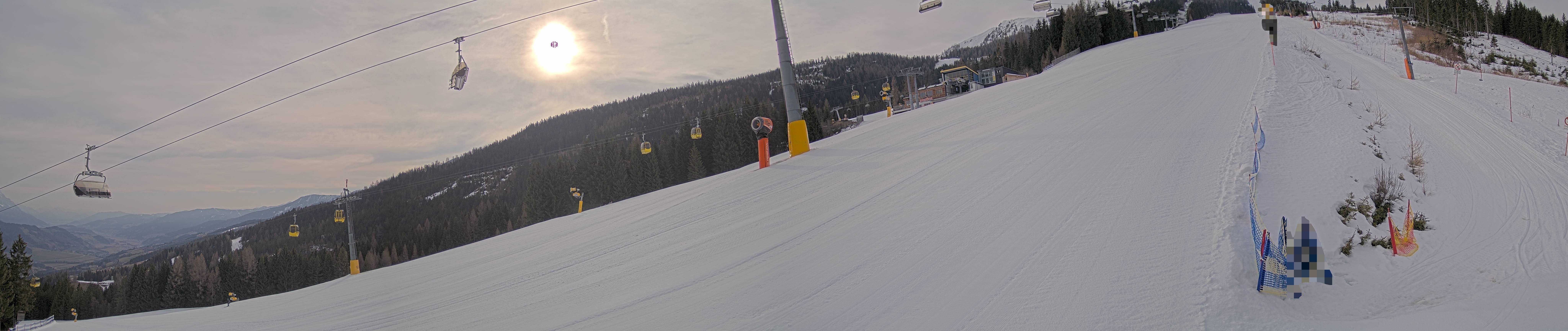 Archiv Foto Webcam Hauser Kaibling: Bergstation der 8er Gondel