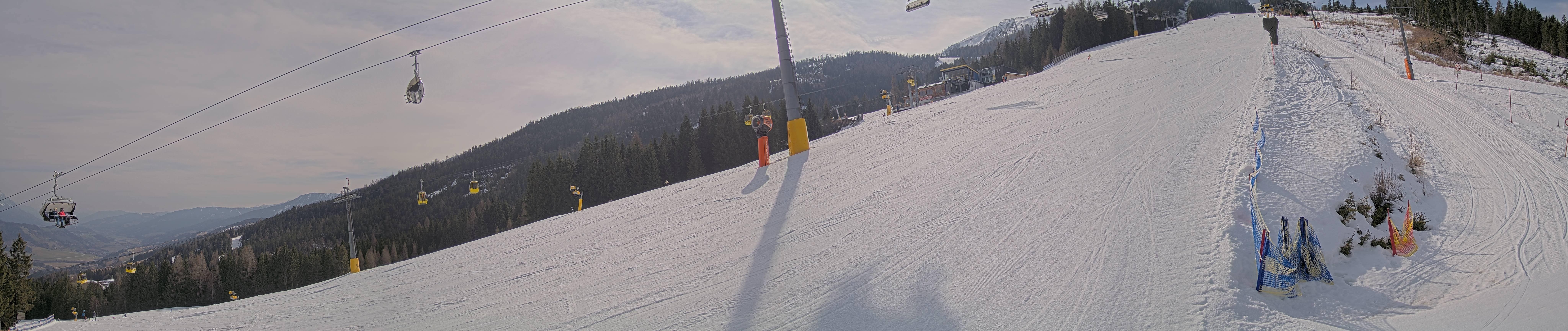 Archiv Foto Webcam Hauser Kaibling: Bergstation der 8er Gondel