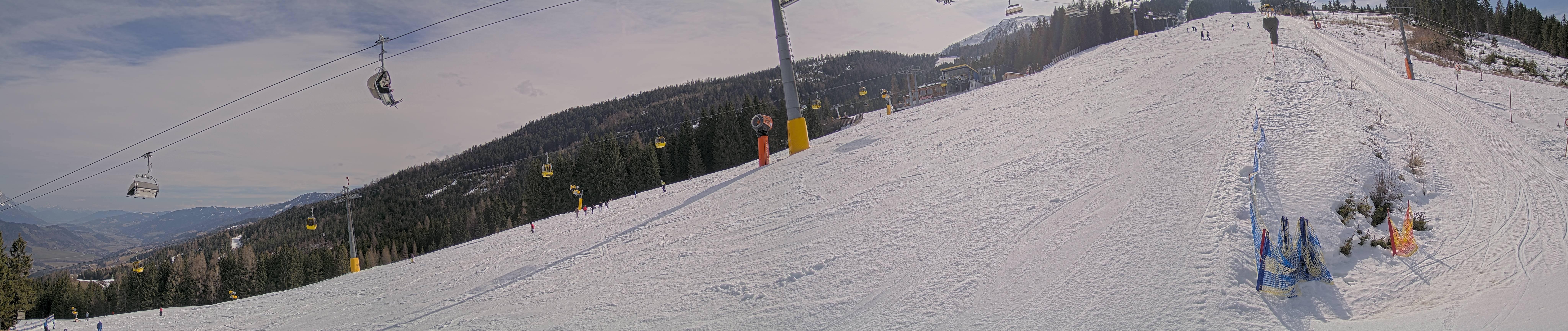 Archiv Foto Webcam Hauser Kaibling: Bergstation der 8er Gondel