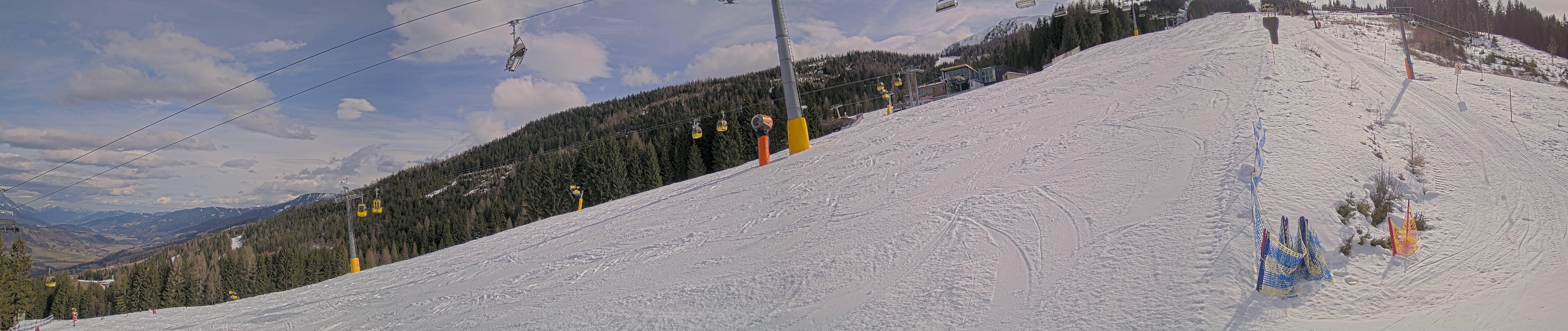 Archiv Foto Webcam Hauser Kaibling: Bergstation der 8er Gondel