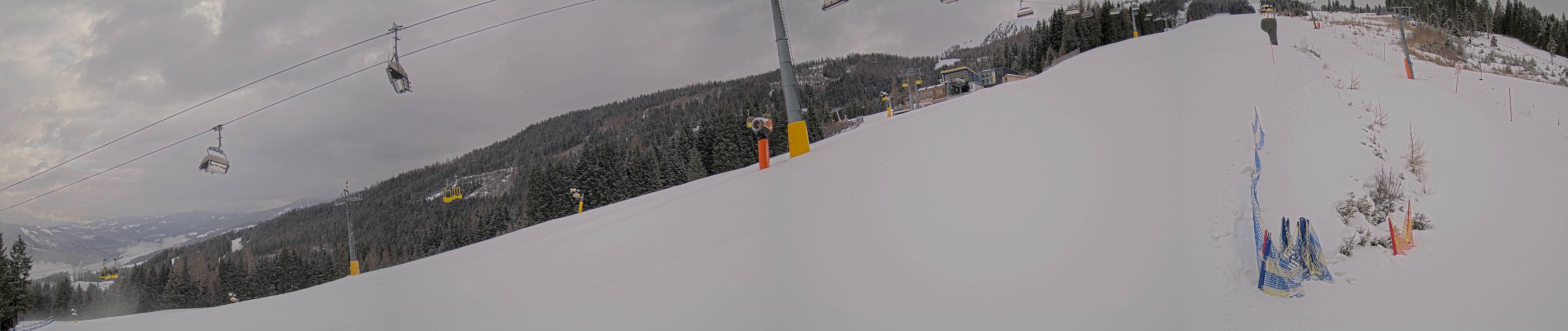 Archiv Foto Webcam Hauser Kaibling: Bergstation der 8er Gondel