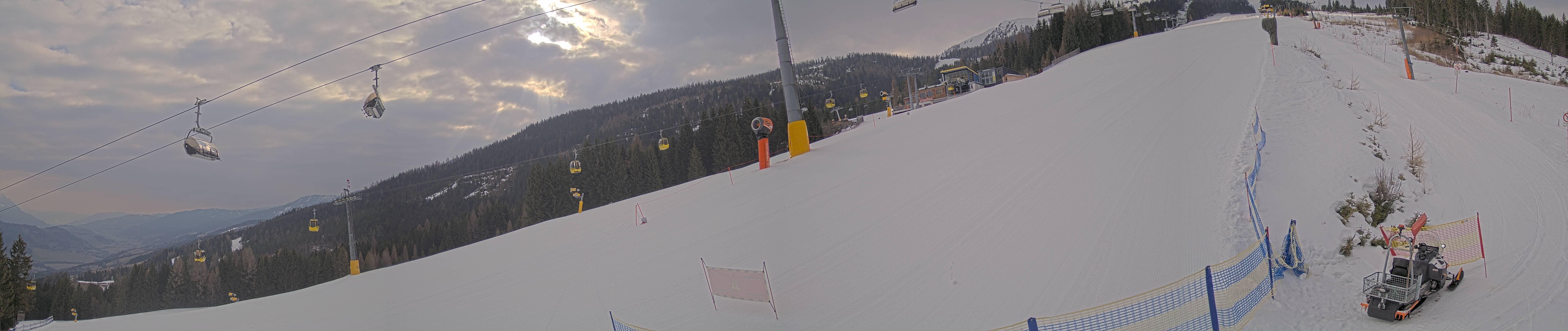 Archiv Foto Webcam Hauser Kaibling: Bergstation der 8er Gondel