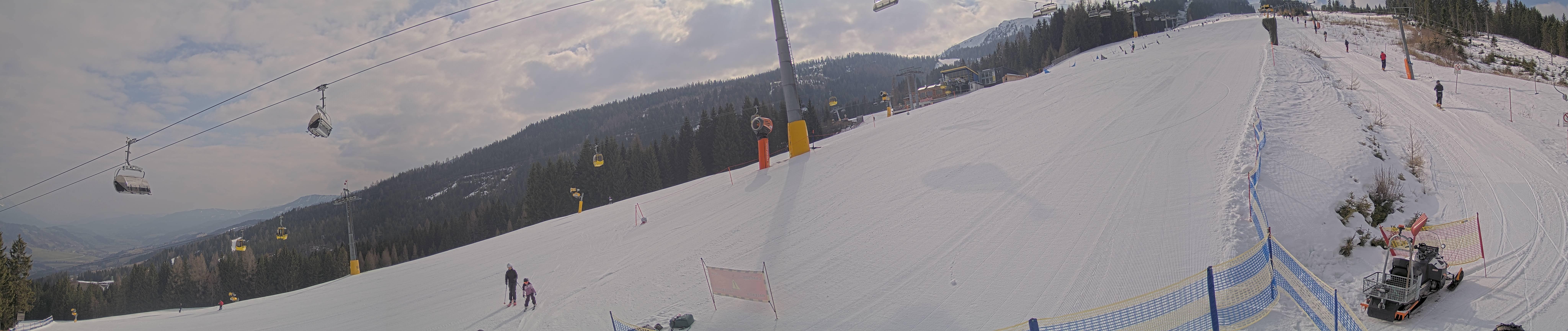 Archiv Foto Webcam Hauser Kaibling: Bergstation der 8er Gondel