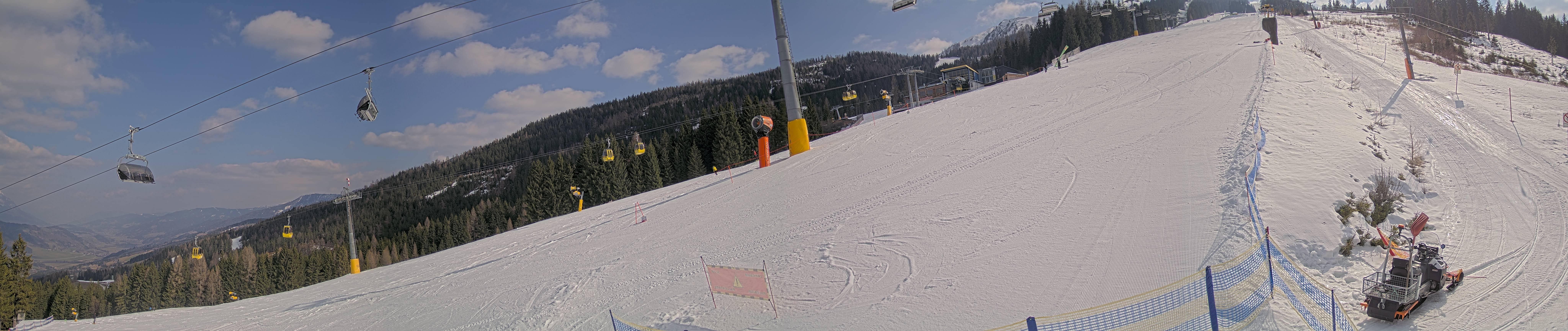 Archiv Foto Webcam Hauser Kaibling: Bergstation der 8er Gondel