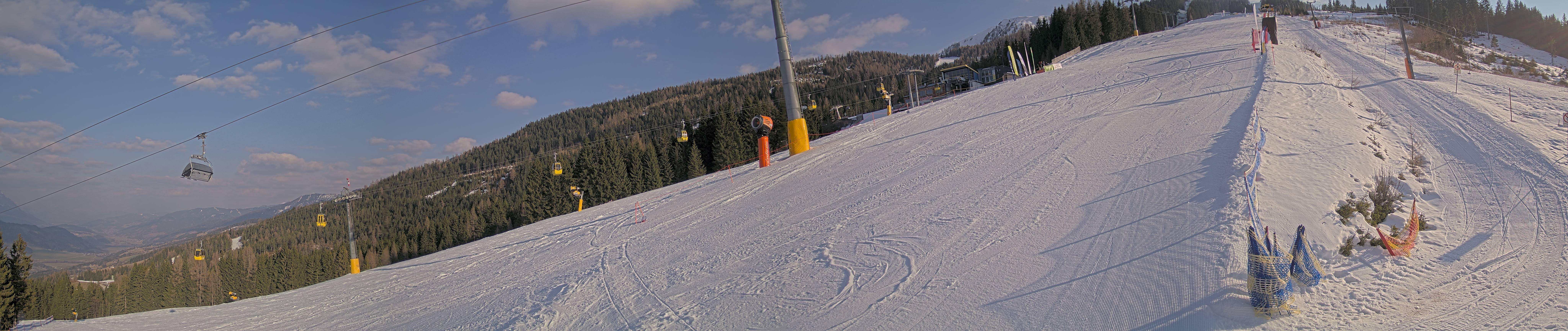 Archiv Foto Webcam Hauser Kaibling: Bergstation der 8er Gondel