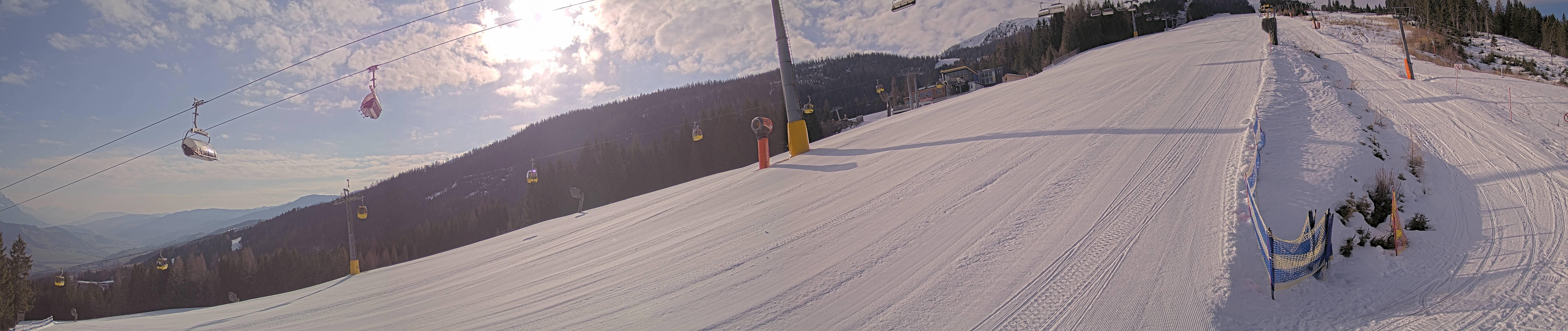 Archiv Foto Webcam Hauser Kaibling: Bergstation der 8er Gondel