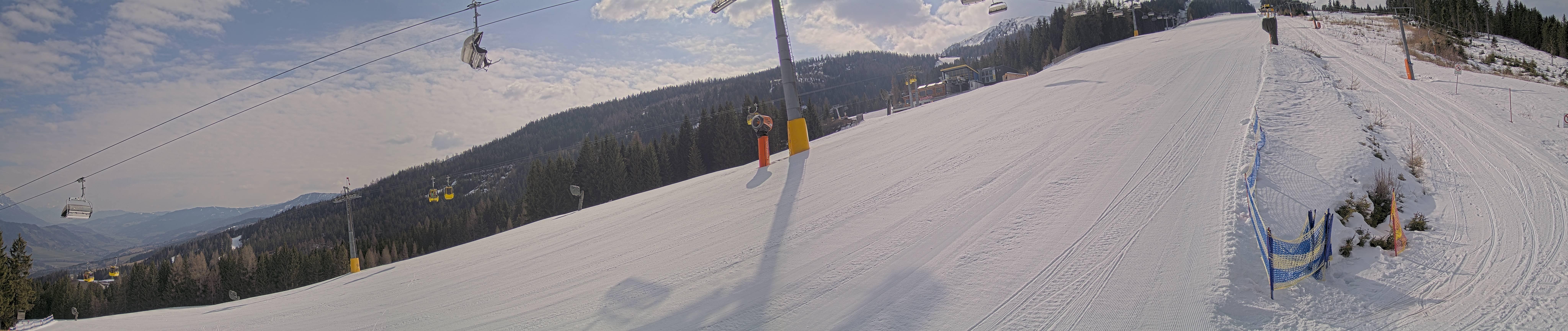 Archiv Foto Webcam Hauser Kaibling: Bergstation der 8er Gondel