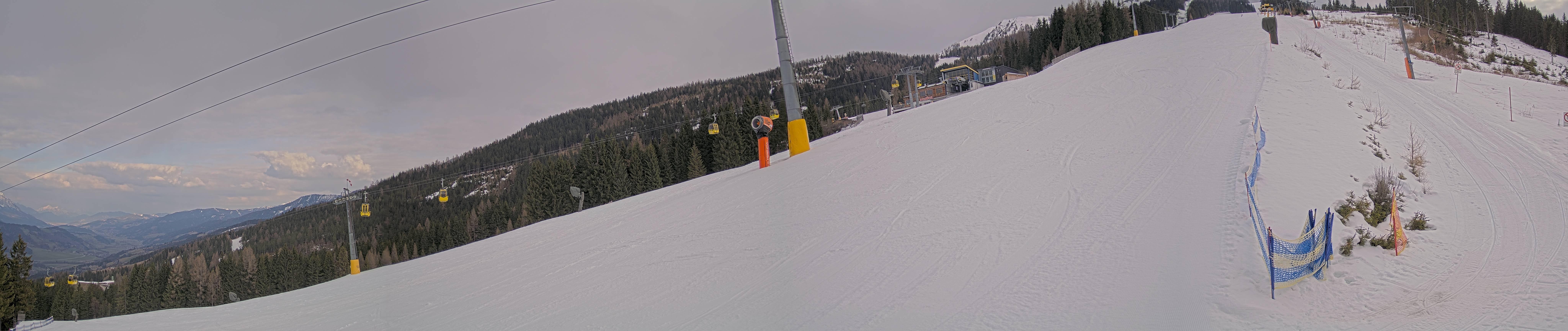 Archiv Foto Webcam Hauser Kaibling: Bergstation der 8er Gondel