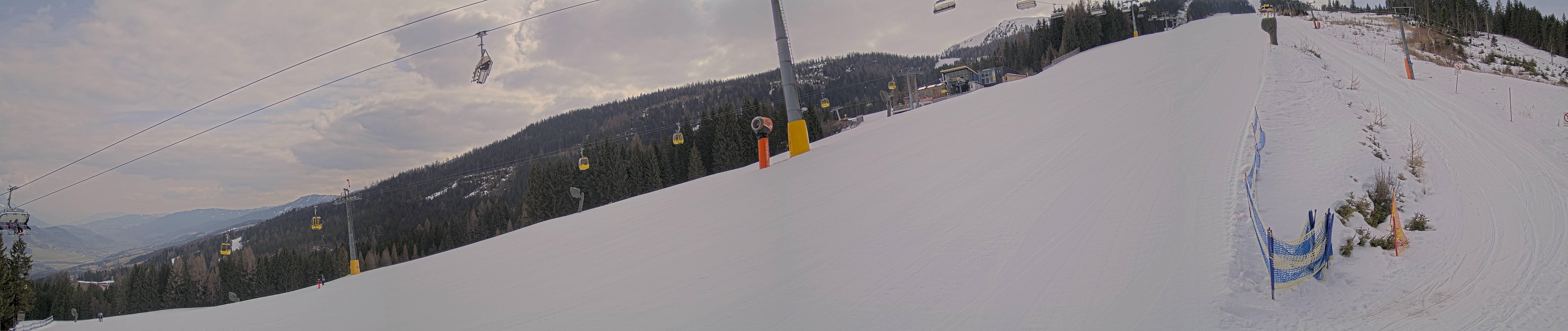 Archiv Foto Webcam Hauser Kaibling: Bergstation der 8er Gondel