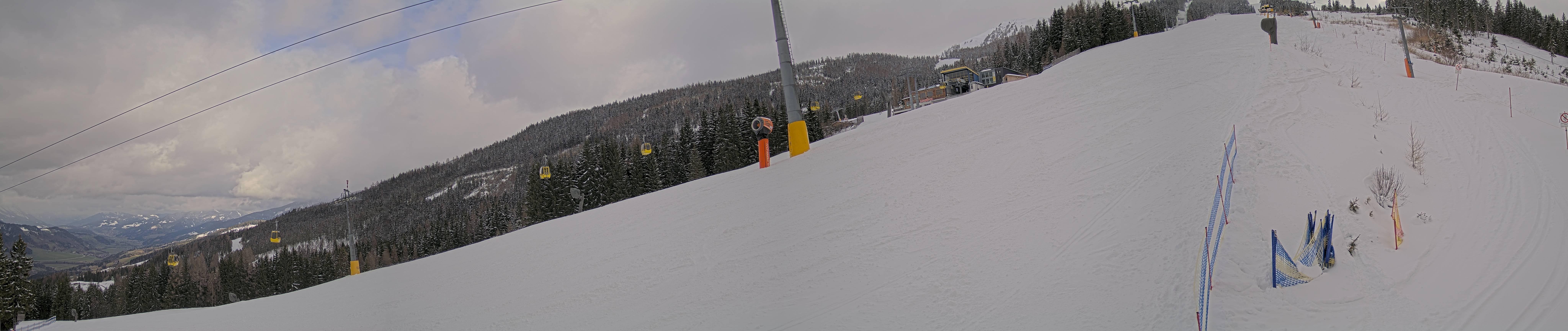 Archiv Foto Webcam Hauser Kaibling: Bergstation der 8er Gondel