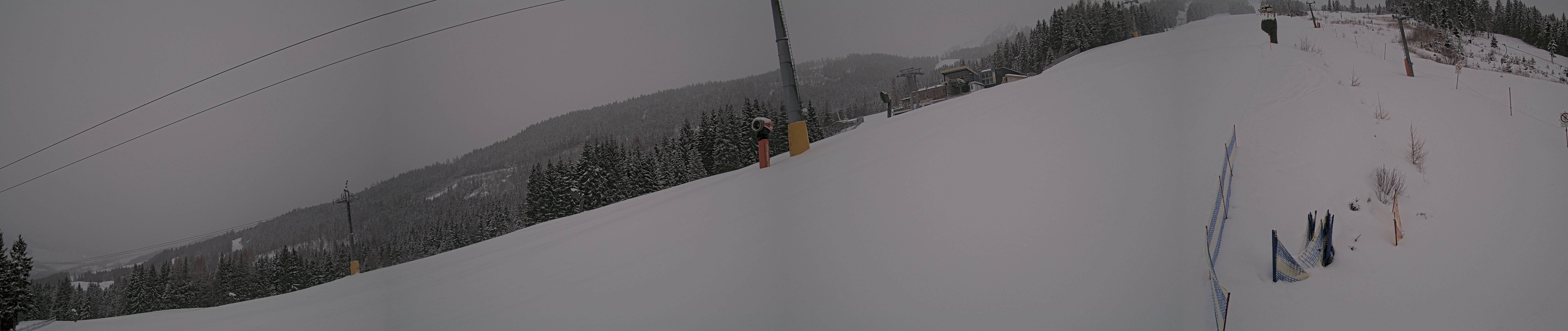 Archiv Foto Webcam Hauser Kaibling: Bergstation der 8er Gondel