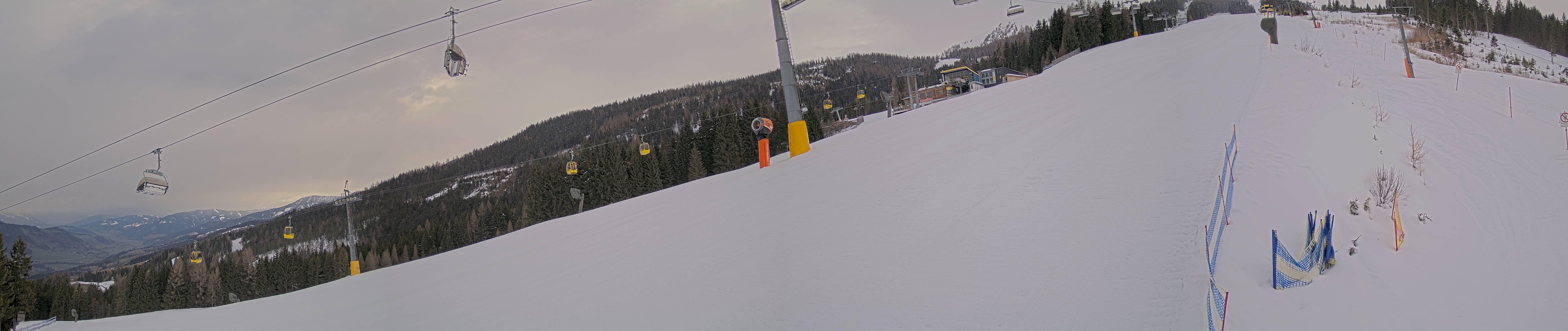 Archiv Foto Webcam Hauser Kaibling: Bergstation der 8er Gondel