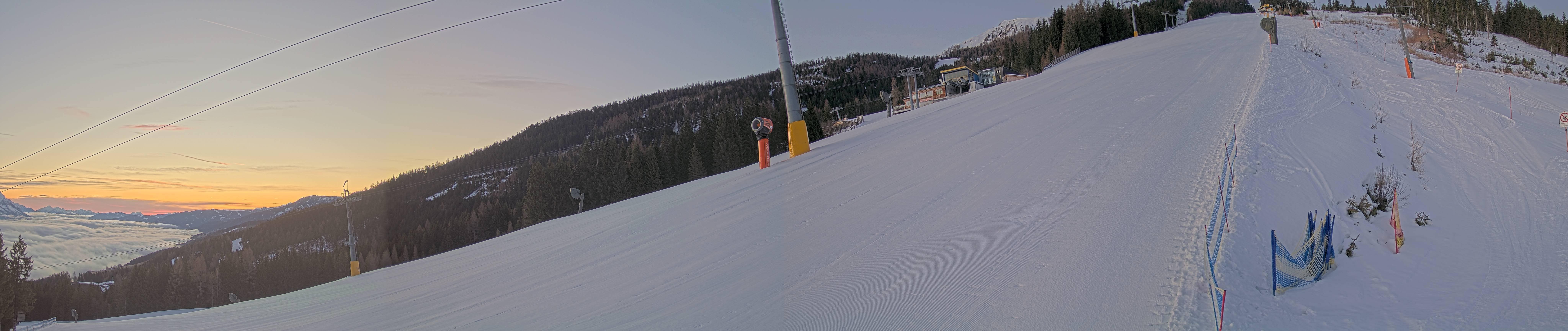 Archiv Foto Webcam Hauser Kaibling: Bergstation der 8er Gondel