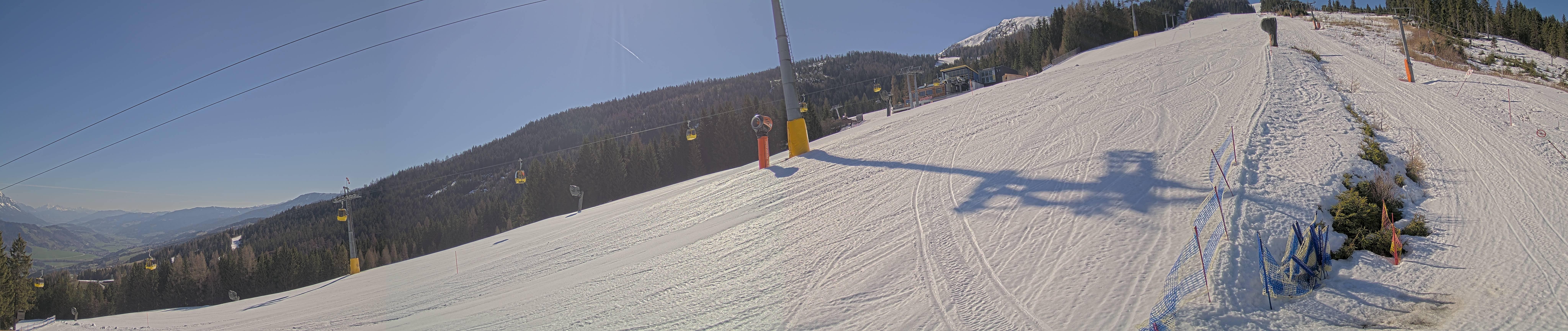 Archiv Foto Webcam Hauser Kaibling: Bergstation der 8er Gondel