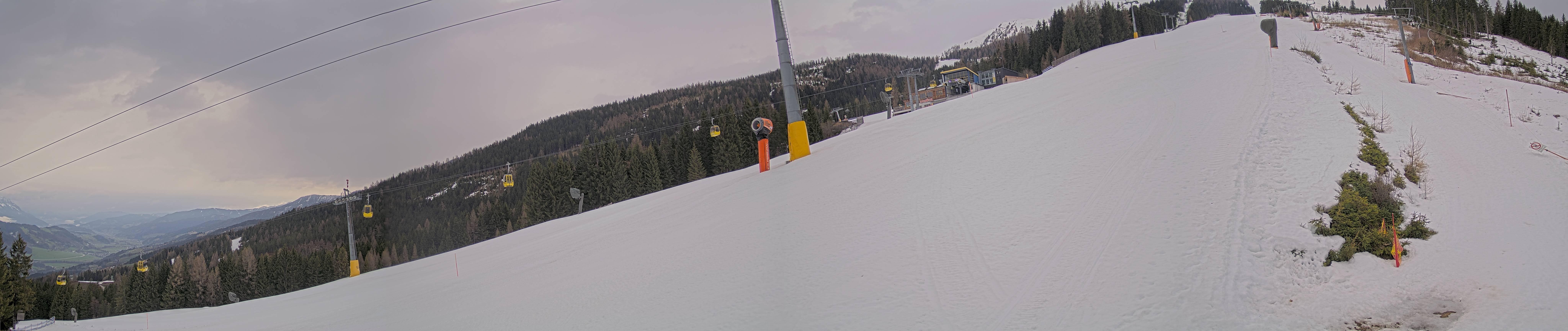 Archiv Foto Webcam Hauser Kaibling: Bergstation der 8er Gondel