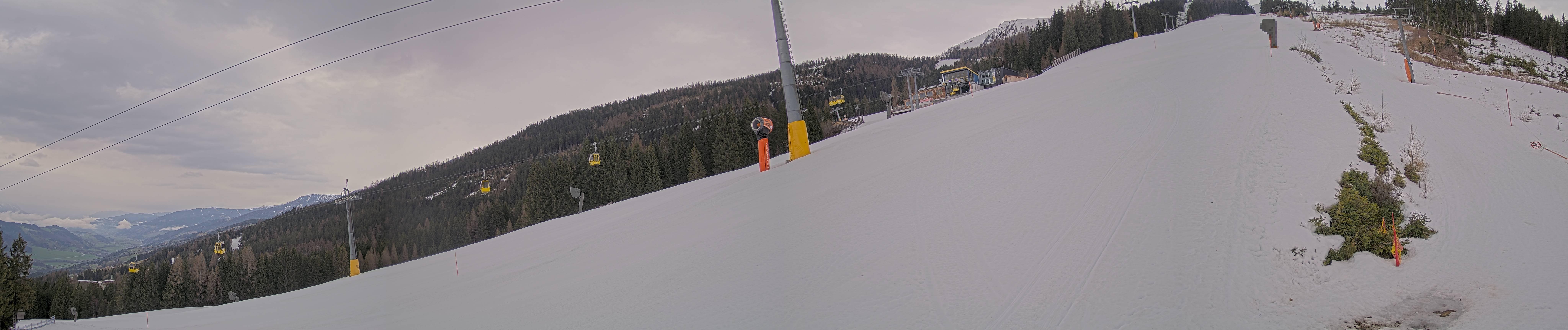 Archiv Foto Webcam Hauser Kaibling: Bergstation der 8er Gondel