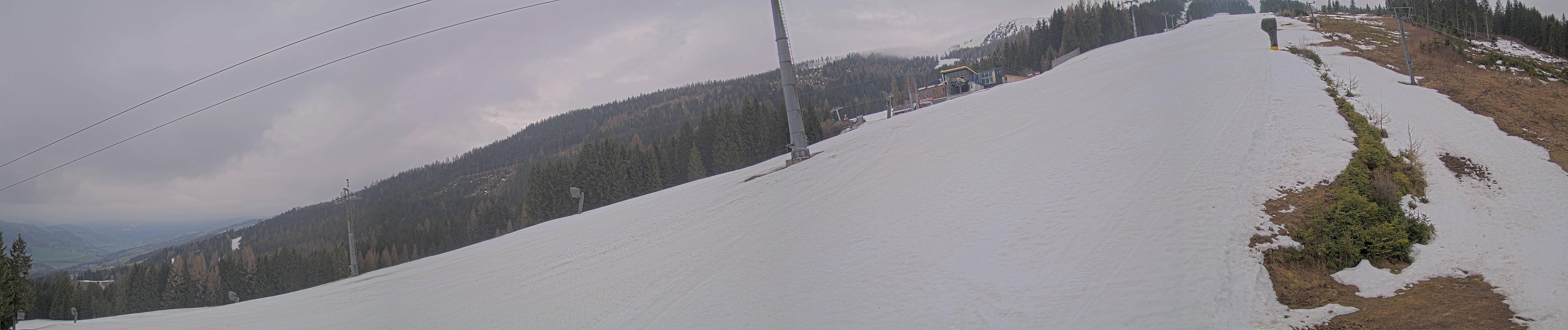 Archiv Foto Webcam Hauser Kaibling: Bergstation der 8er Gondel