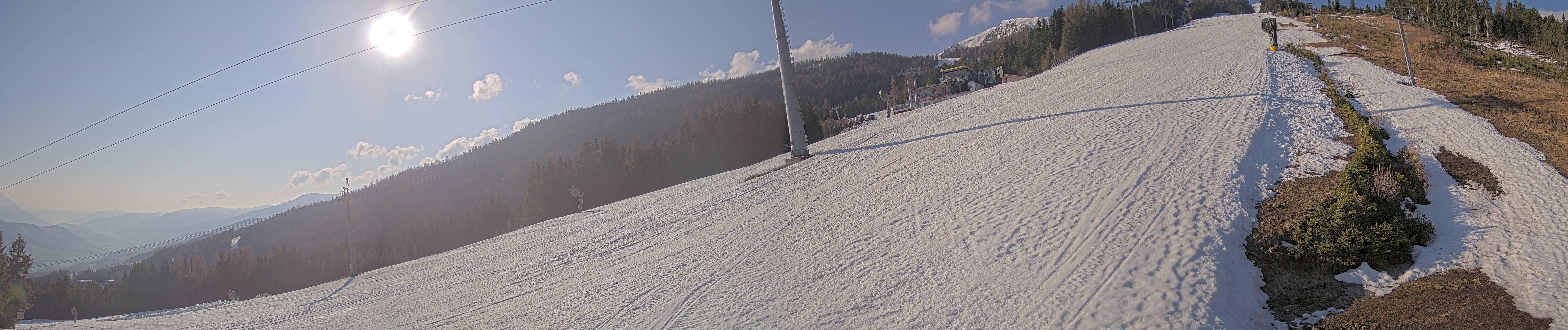 Archiv Foto Webcam Hauser Kaibling: Bergstation der 8er Gondel