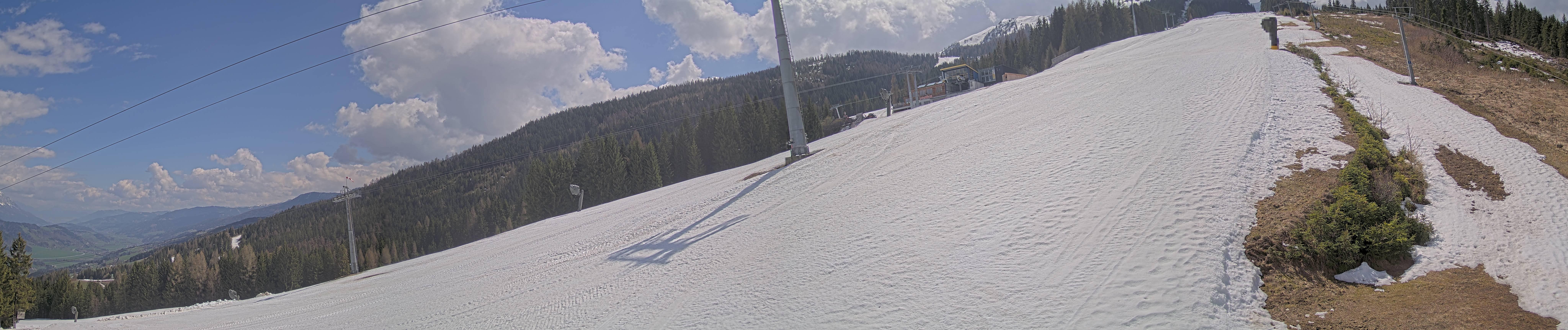Archiv Foto Webcam Hauser Kaibling: Bergstation der 8er Gondel