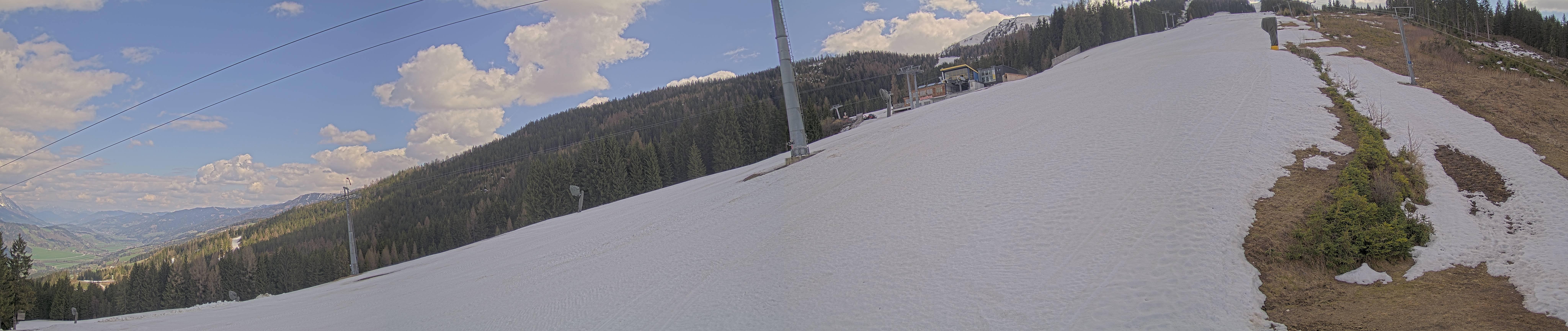 Archiv Foto Webcam Hauser Kaibling: Bergstation der 8er Gondel