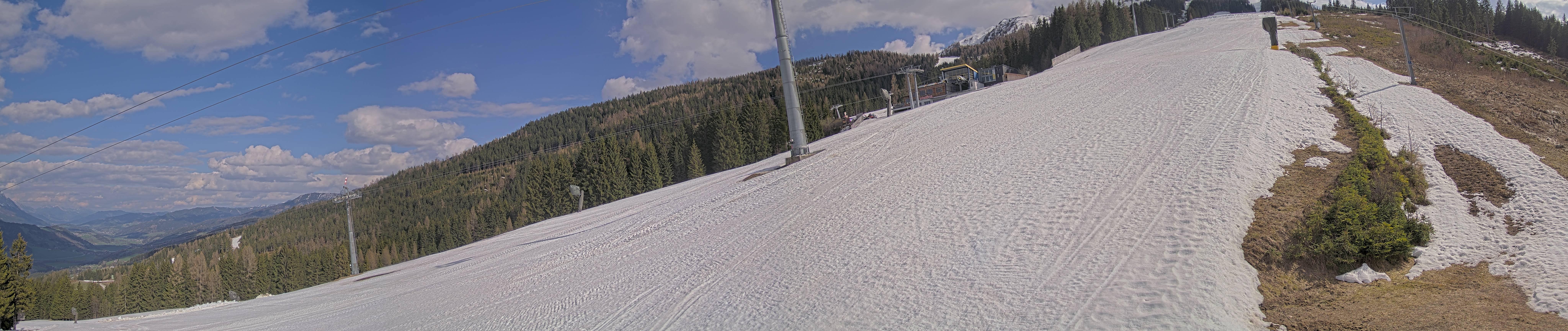 Archiv Foto Webcam Hauser Kaibling: Bergstation der 8er Gondel