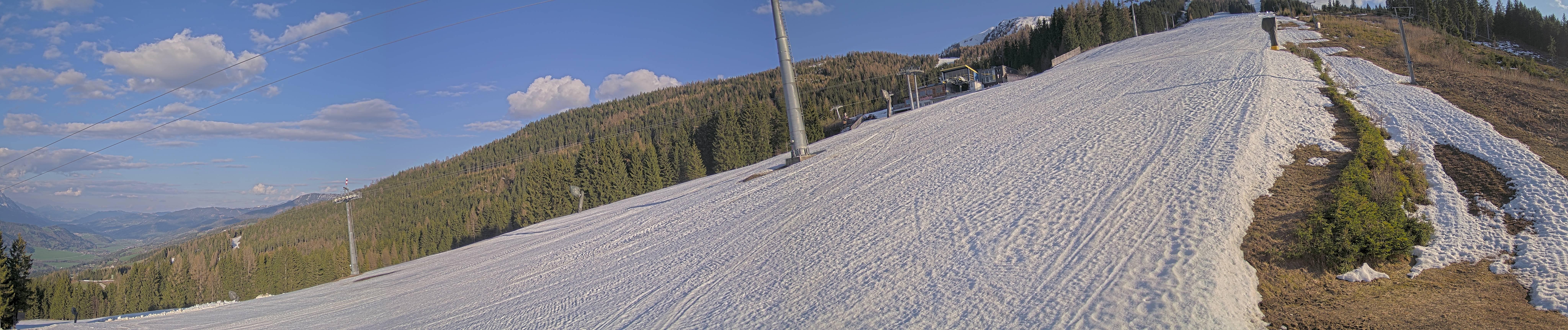 Archiv Foto Webcam Hauser Kaibling: Bergstation der 8er Gondel