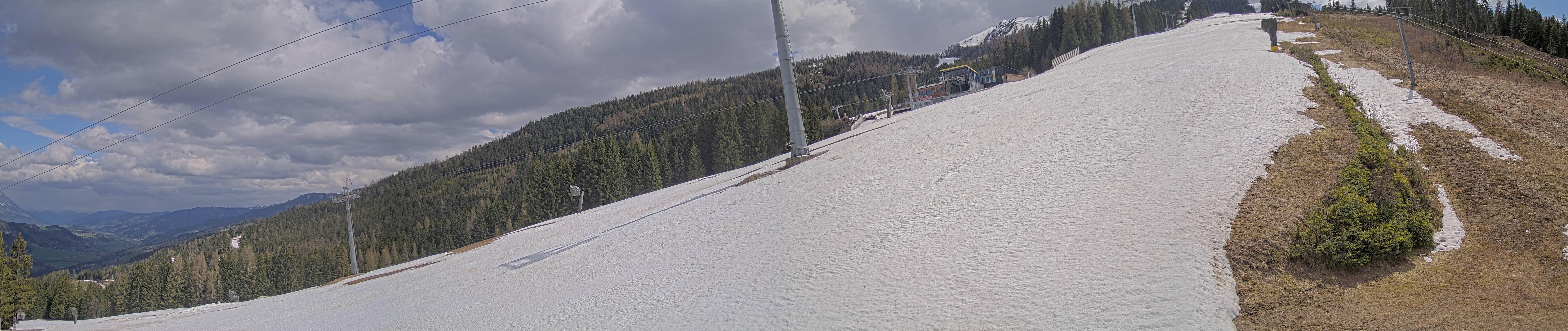 Archiv Foto Webcam Hauser Kaibling: Bergstation der 8er Gondel