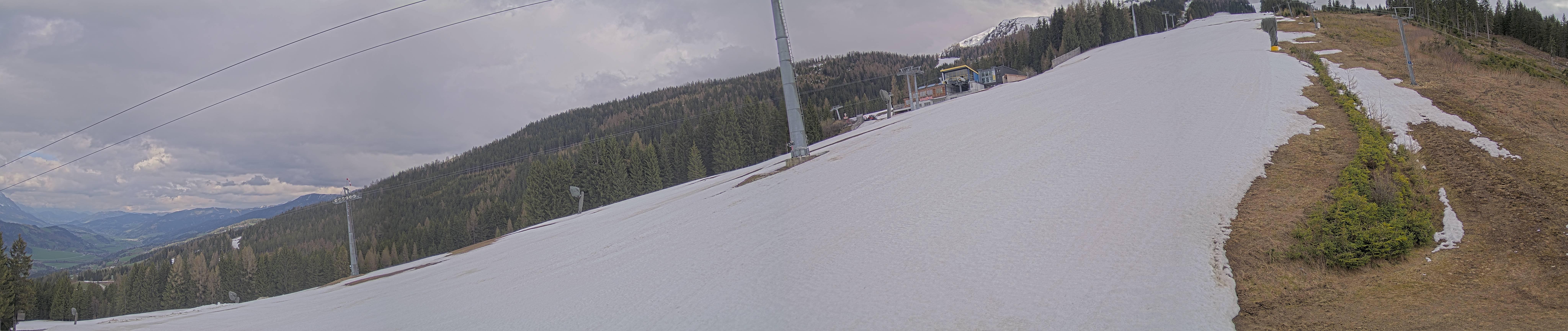 Archiv Foto Webcam Hauser Kaibling: Bergstation der 8er Gondel