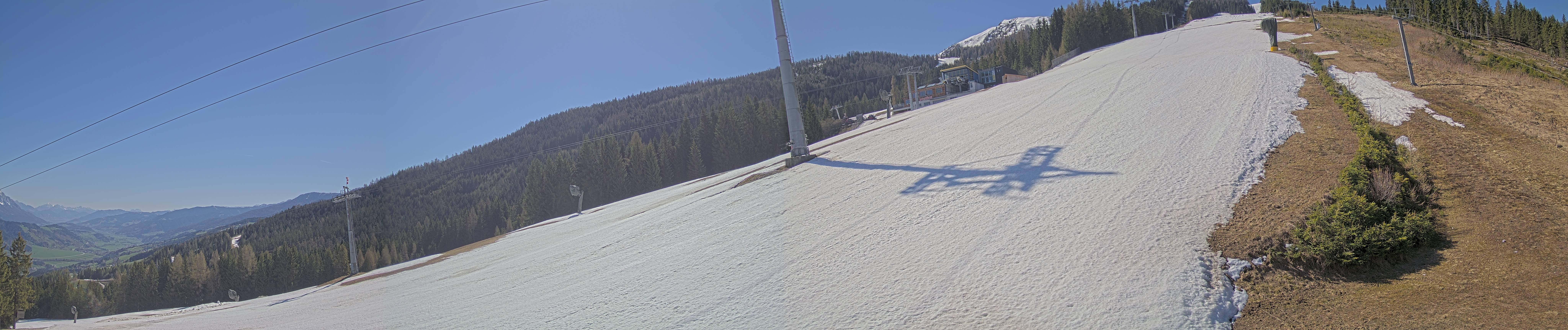 Archiv Foto Webcam Hauser Kaibling: Bergstation der 8er Gondel