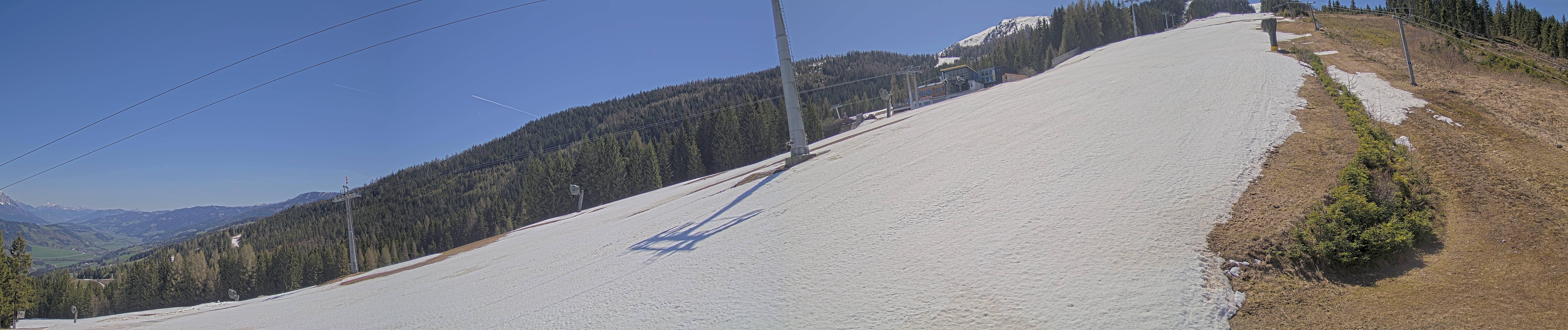 Archiv Foto Webcam Hauser Kaibling: Bergstation der 8er Gondel