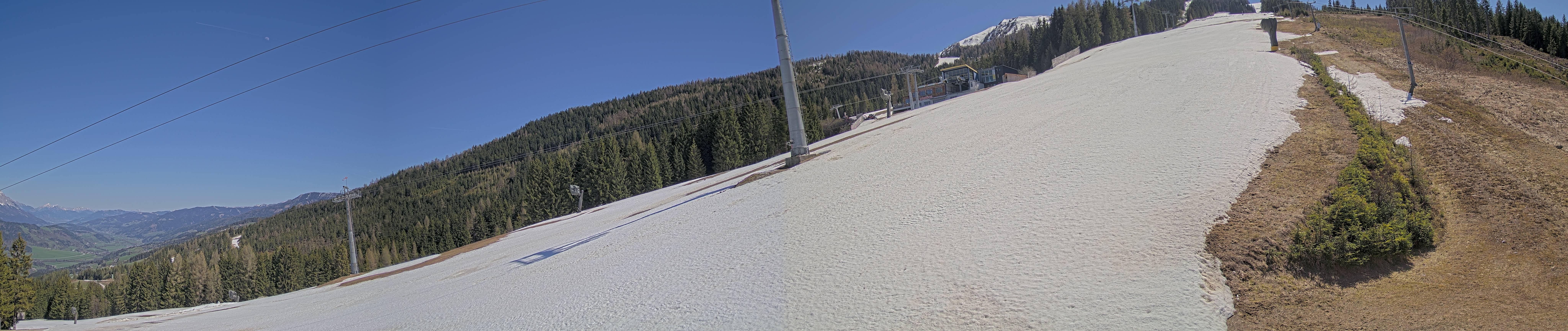 Archiv Foto Webcam Hauser Kaibling: Bergstation der 8er Gondel