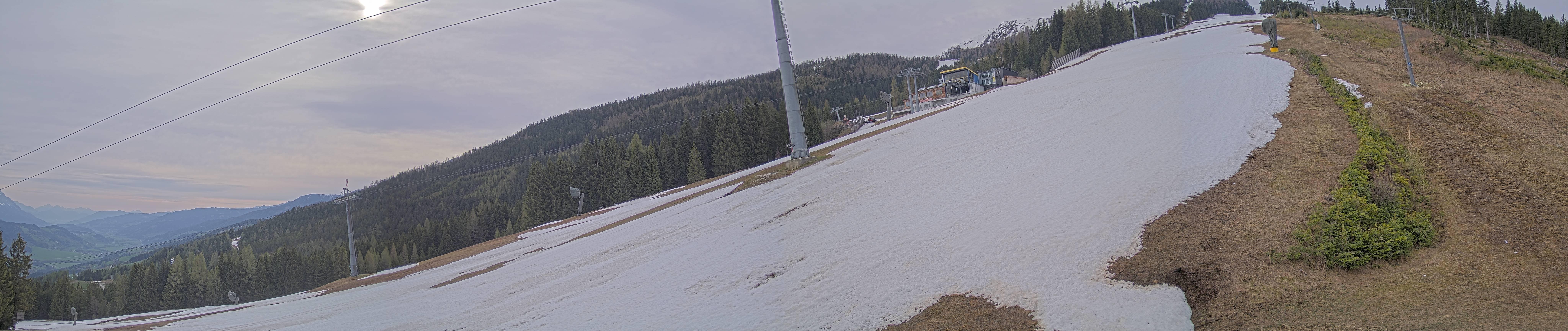Archiv Foto Webcam Hauser Kaibling: Bergstation der 8er Gondel