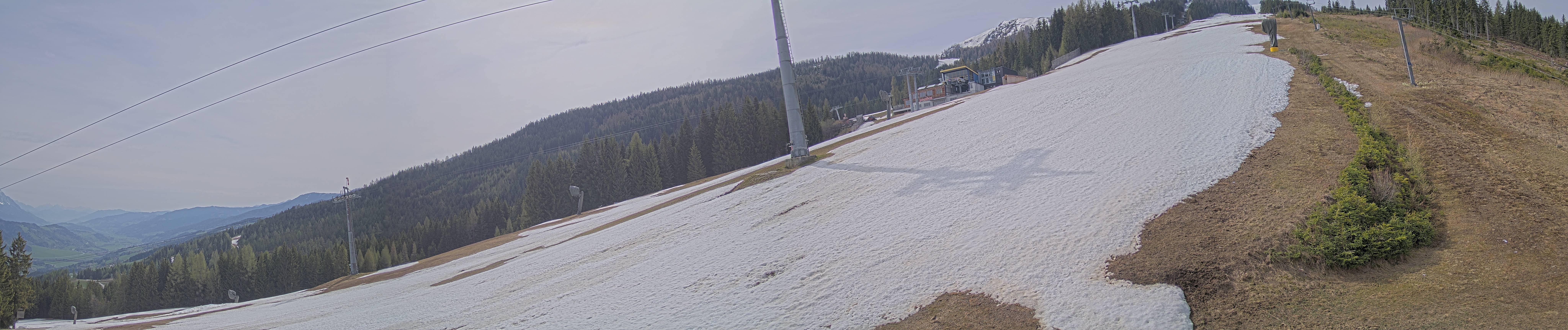 Archiv Foto Webcam Hauser Kaibling: Bergstation der 8er Gondel