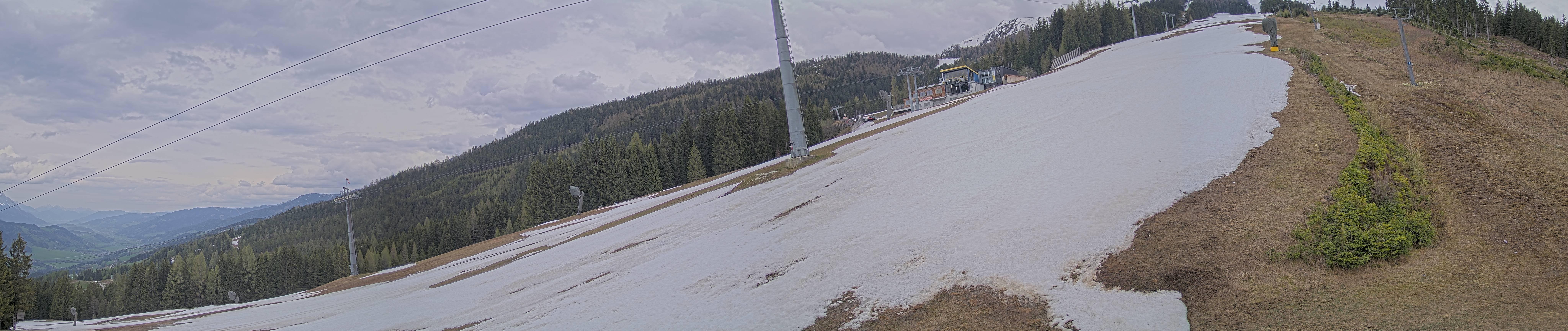 Archiv Foto Webcam Hauser Kaibling: Bergstation der 8er Gondel
