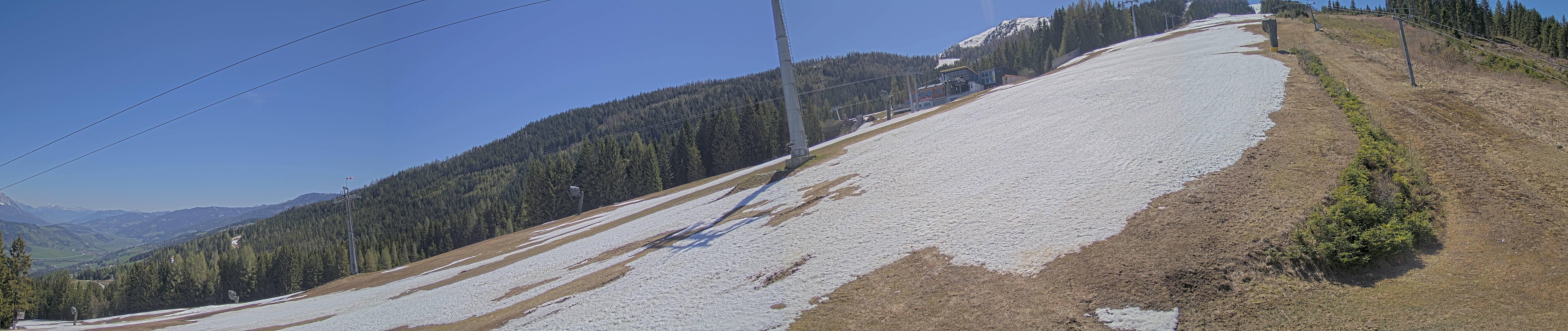 Archiv Foto Webcam Hauser Kaibling: Bergstation der 8er Gondel