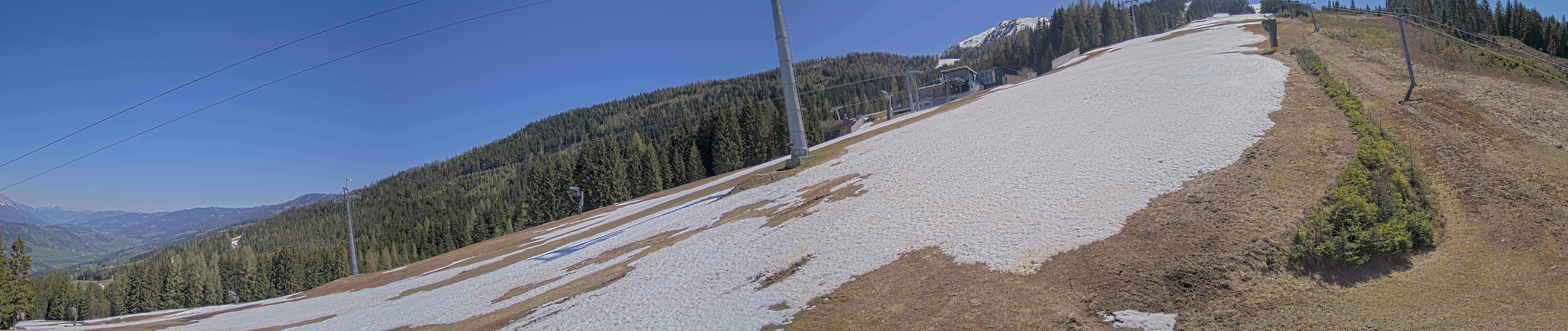 Archiv Foto Webcam Hauser Kaibling: Bergstation der 8er Gondel