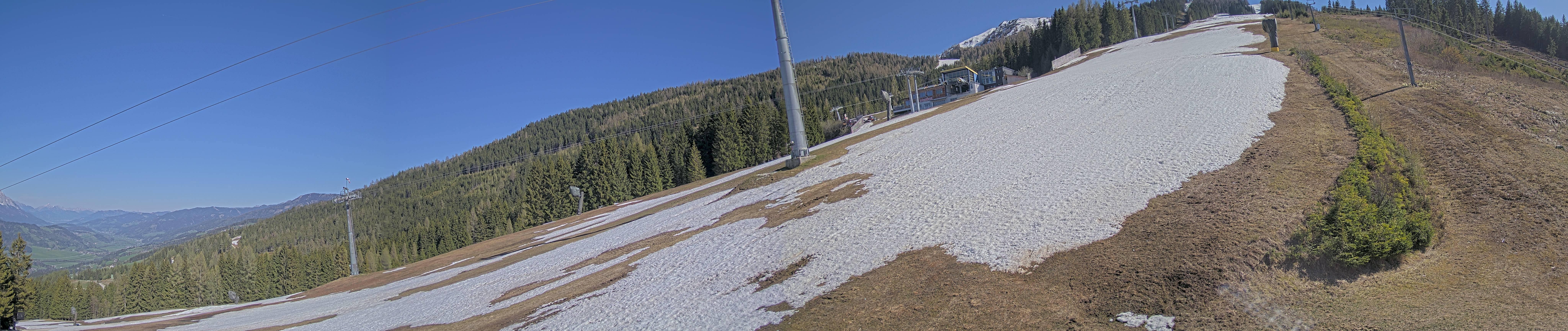 Archiv Foto Webcam Hauser Kaibling: Bergstation der 8er Gondel