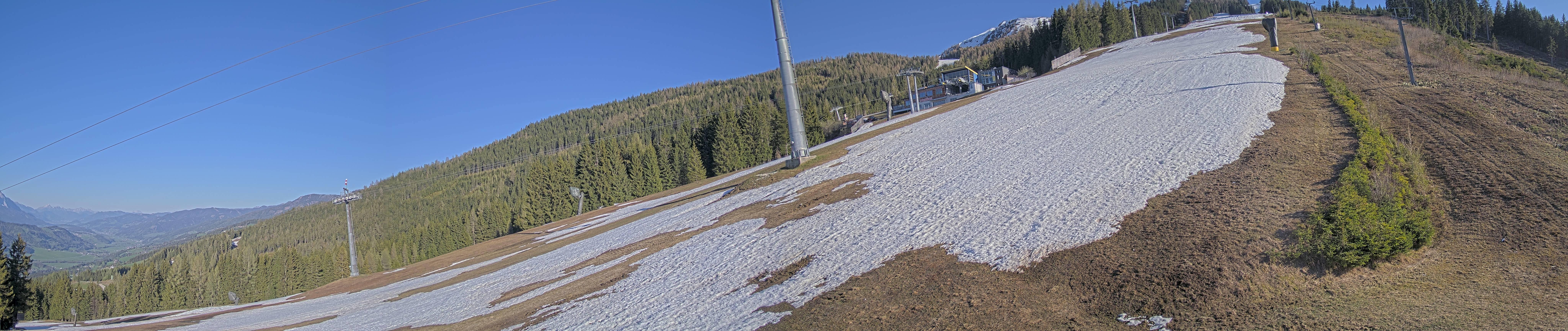 Archiv Foto Webcam Hauser Kaibling: Bergstation der 8er Gondel