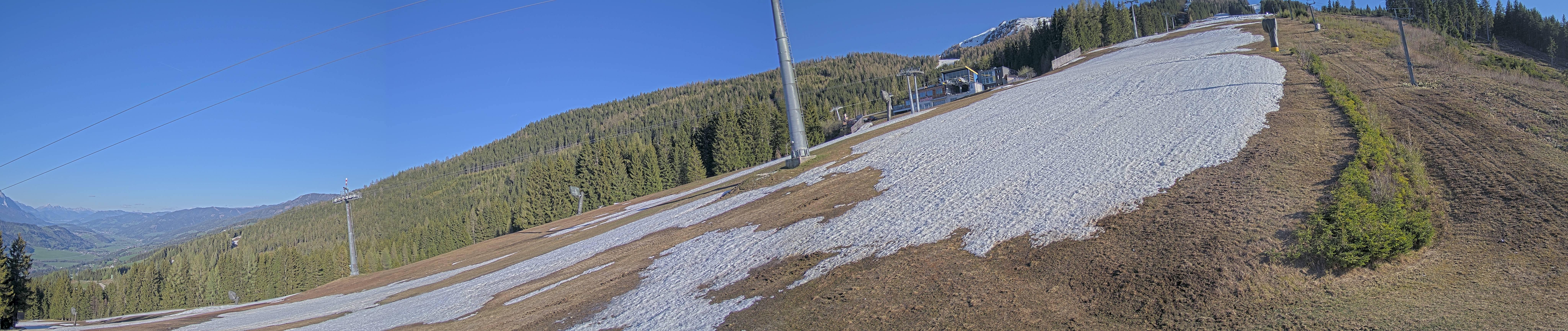 Archiv Foto Webcam Hauser Kaibling: Bergstation der 8er Gondel