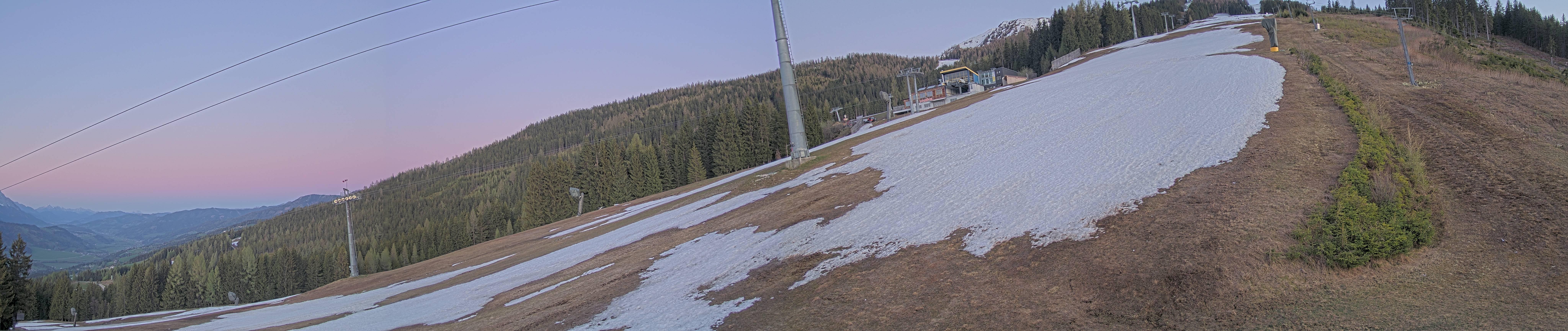 Archiv Foto Webcam Hauser Kaibling: Bergstation der 8er Gondel