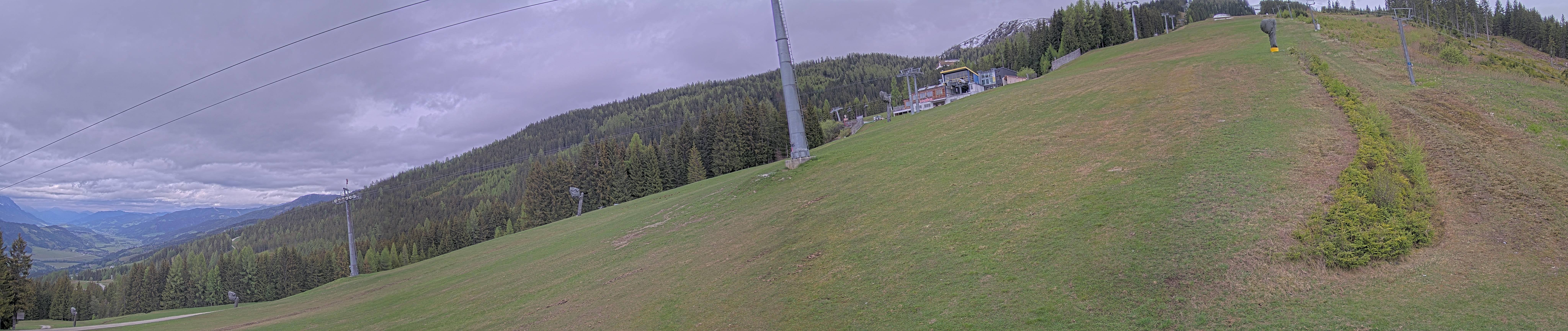Archiv Foto Webcam Hauser Kaibling: Bergstation der 8er Gondel