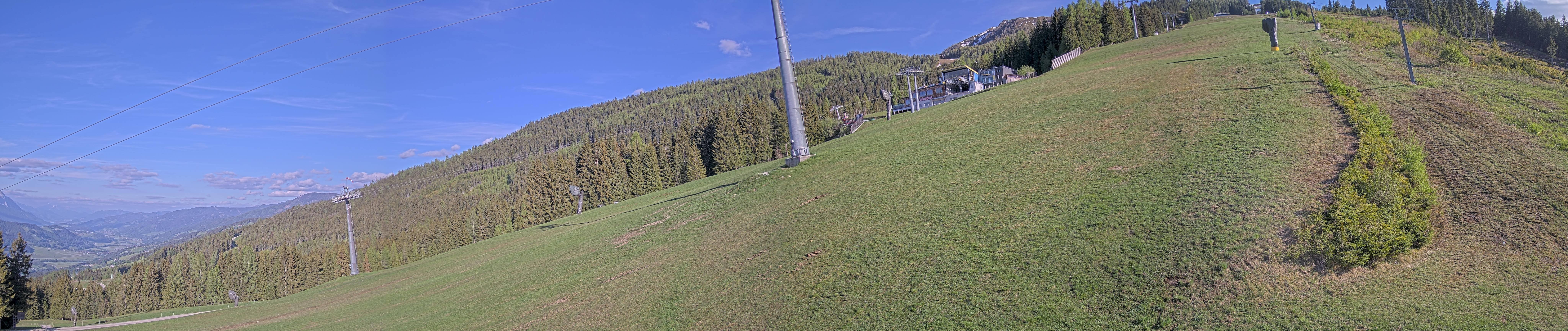 Archiv Foto Webcam Hauser Kaibling: Bergstation der 8er Gondel