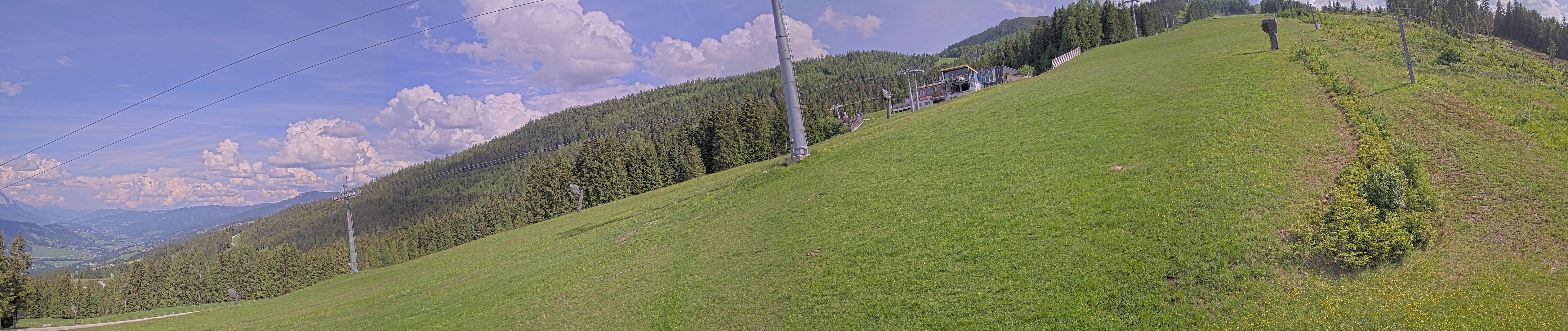 Archiv Foto Webcam Hauser Kaibling: Bergstation der 8er Gondel