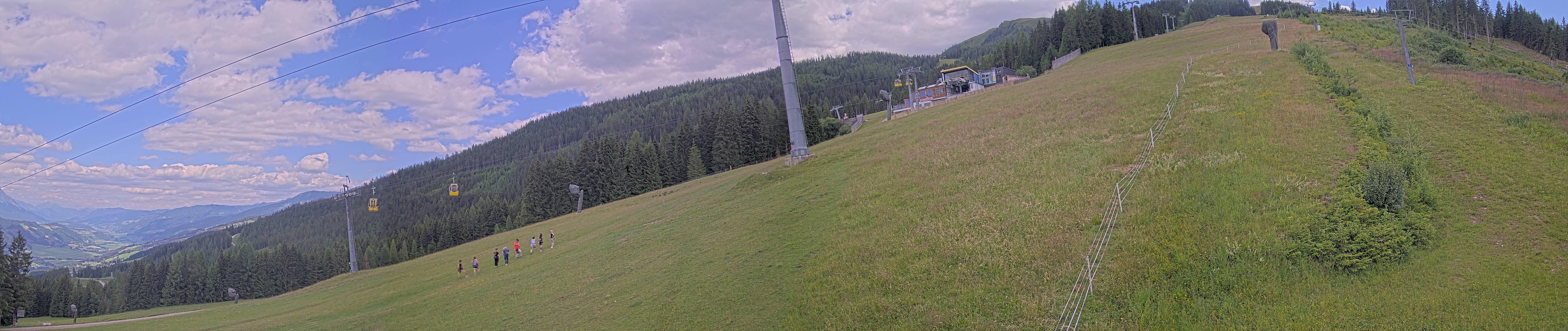 Archiv Foto Webcam Hauser Kaibling: Bergstation der 8er Gondel