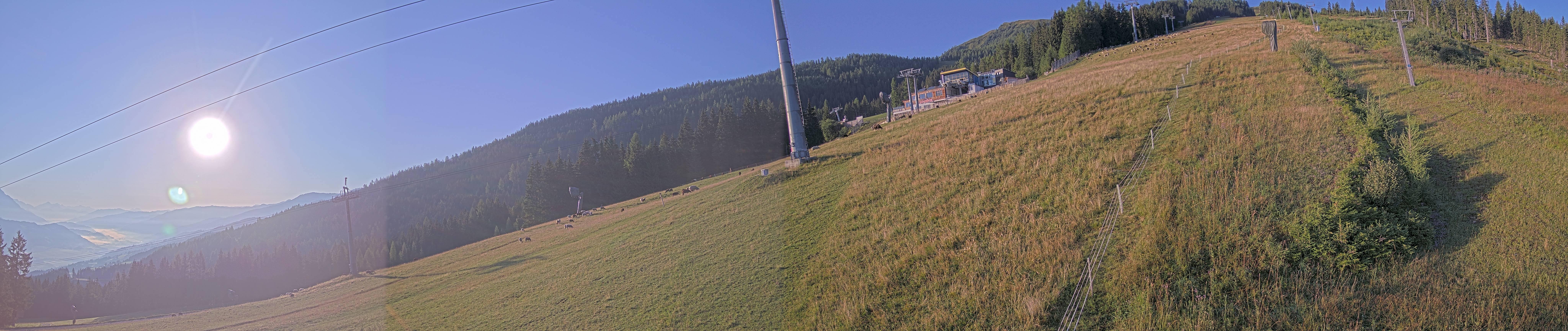 Archiv Foto Webcam Hauser Kaibling: Bergstation der 8er Gondel