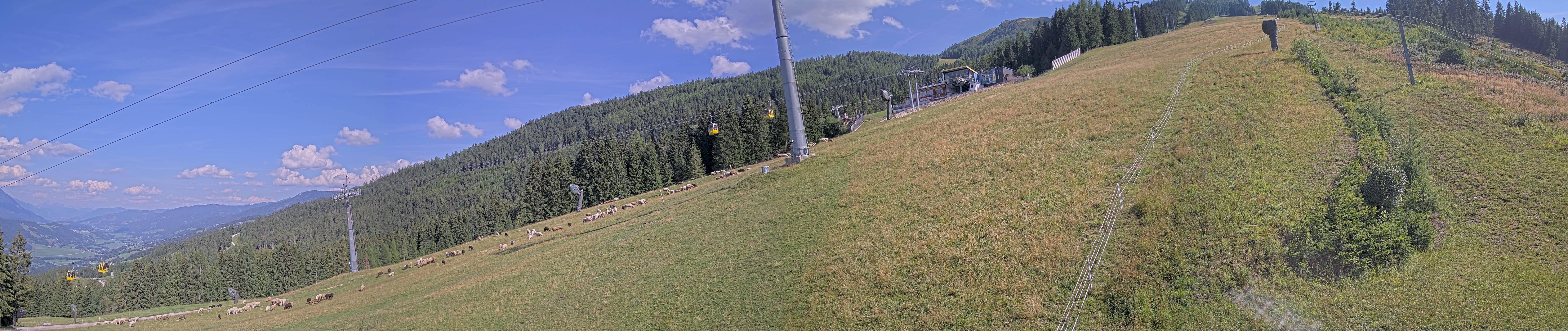Archiv Foto Webcam Hauser Kaibling: Bergstation der 8er Gondel