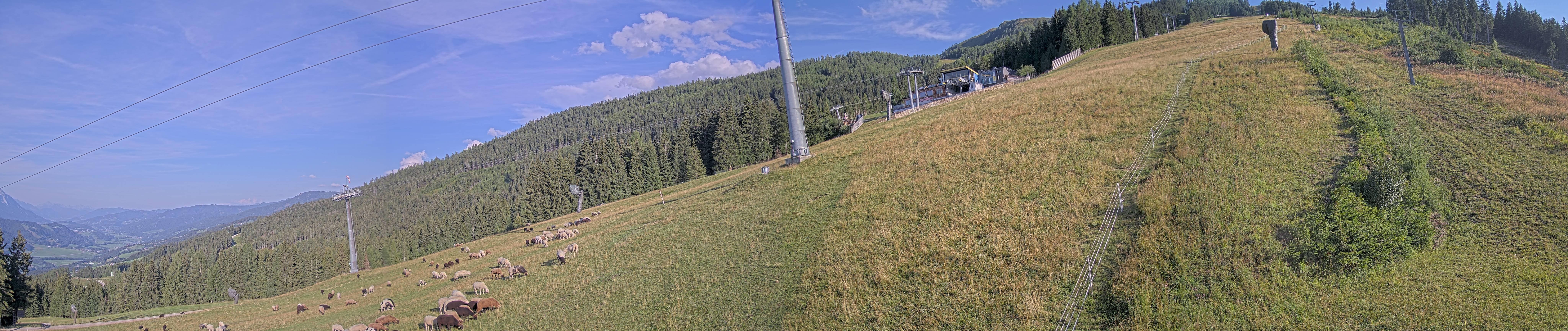 Archiv Foto Webcam Hauser Kaibling: Bergstation der 8er Gondel