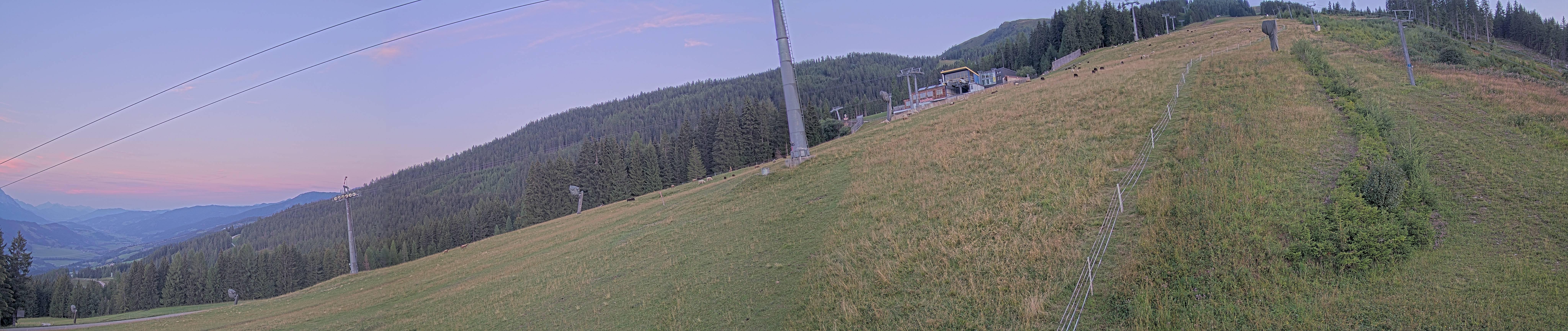 Archiv Foto Webcam Hauser Kaibling: Bergstation der 8er Gondel